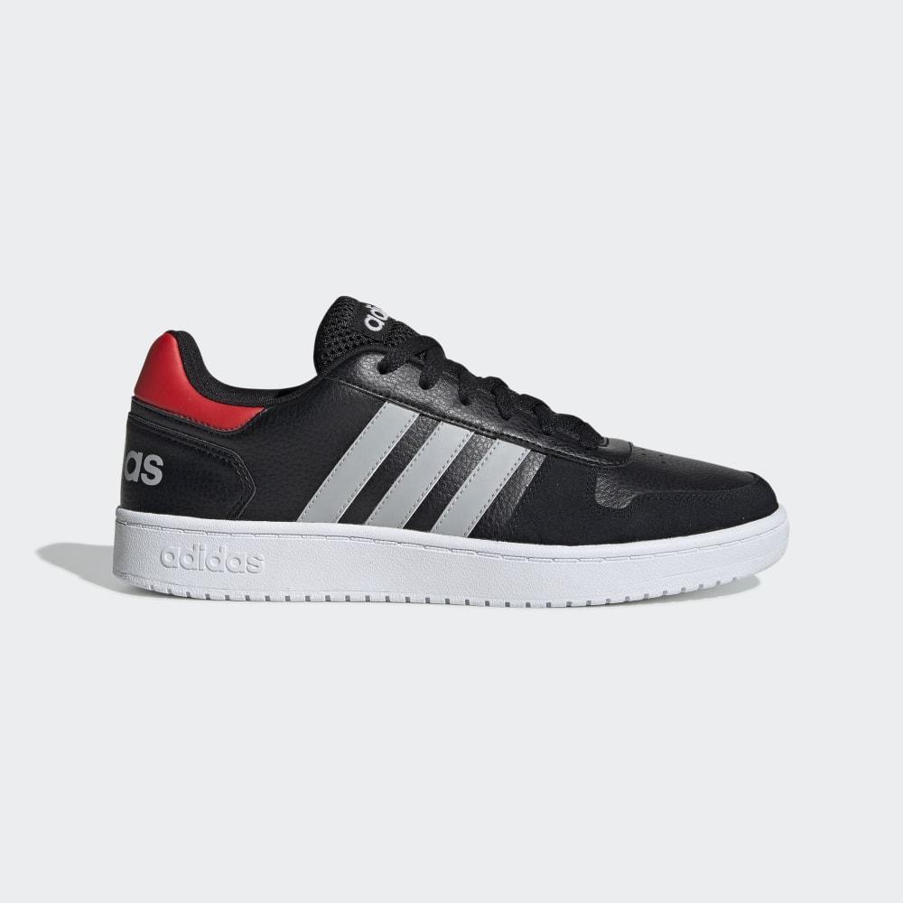 Adidasi Baschet Adidas Hoops 2.0 Barbati Romania - Negrii/Gri/Rosii EE7800